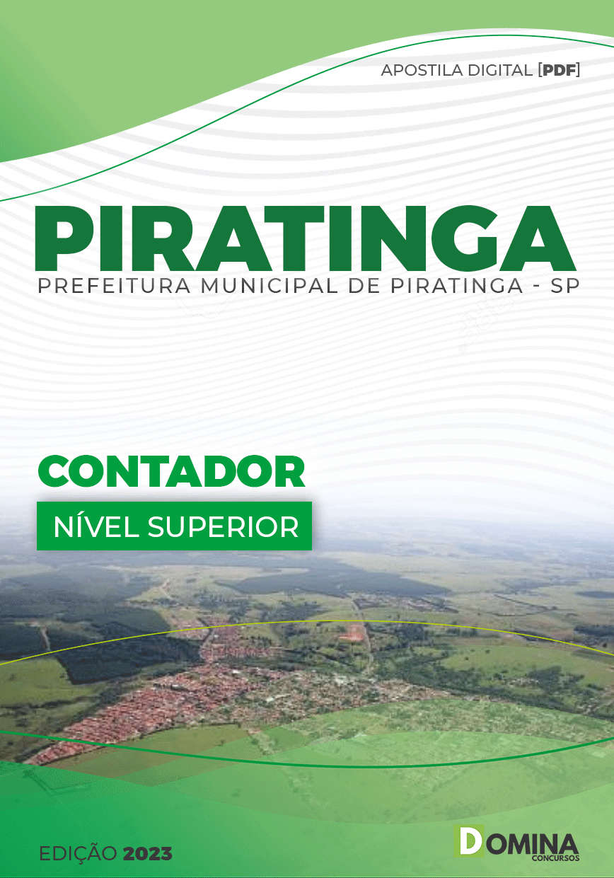 Apostila Concurso Pref Piratininga SP 2023 Contador