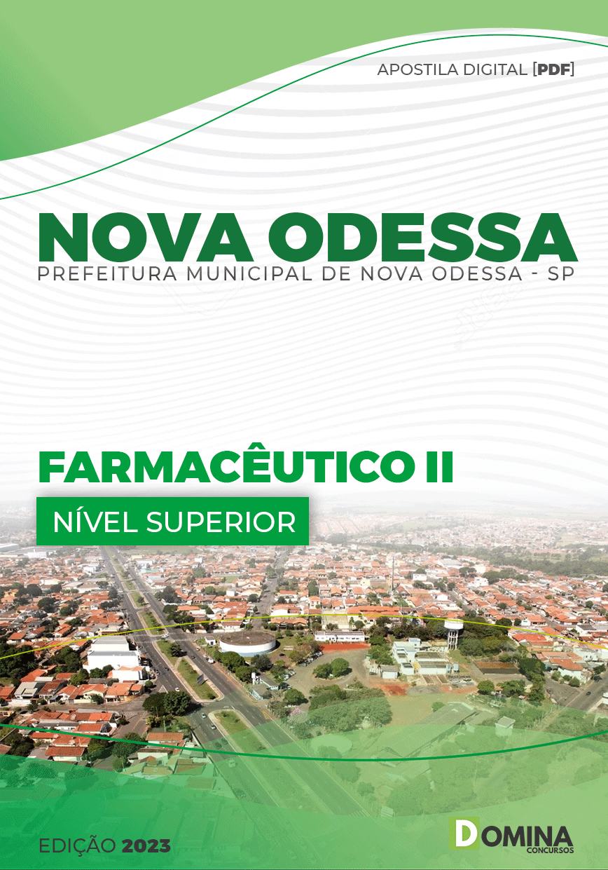 Apostila Digital Pref Nova Odessa SP 2023 Farmacêutico II