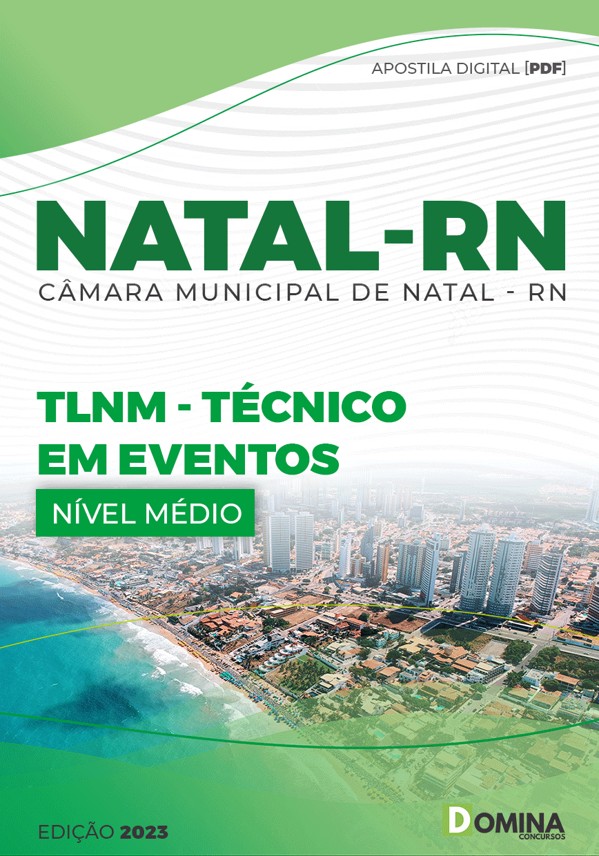 Apostila Digital Câmara Natal RN 2023 Técnico Eventos