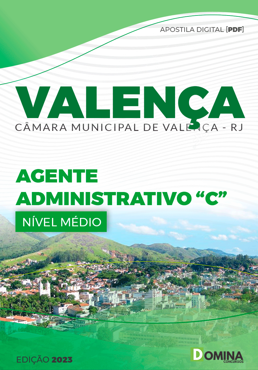 Apostila Câmara Valença RJ 2023 Agente Administrativo C