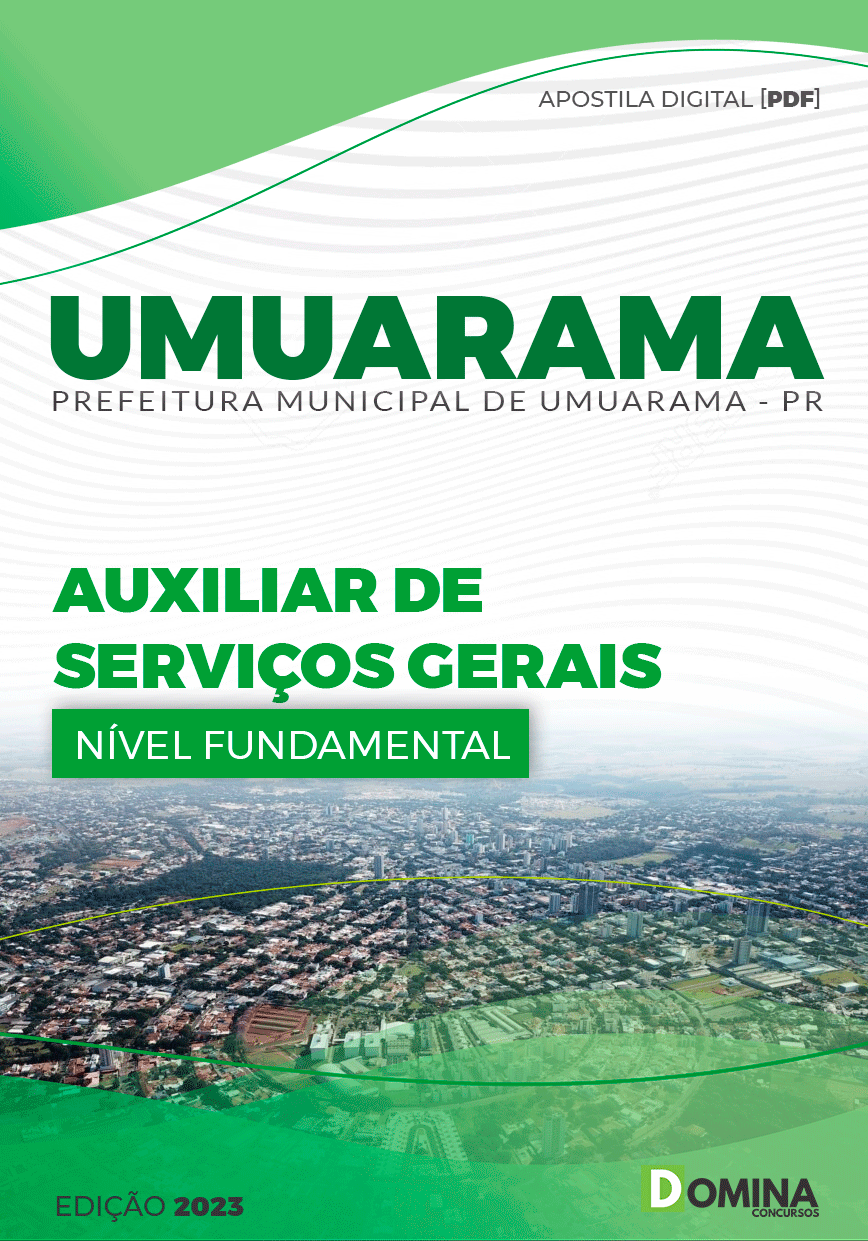 Apostila Pref Umuarama PR 2023 Auxiliar Serviços Gerais