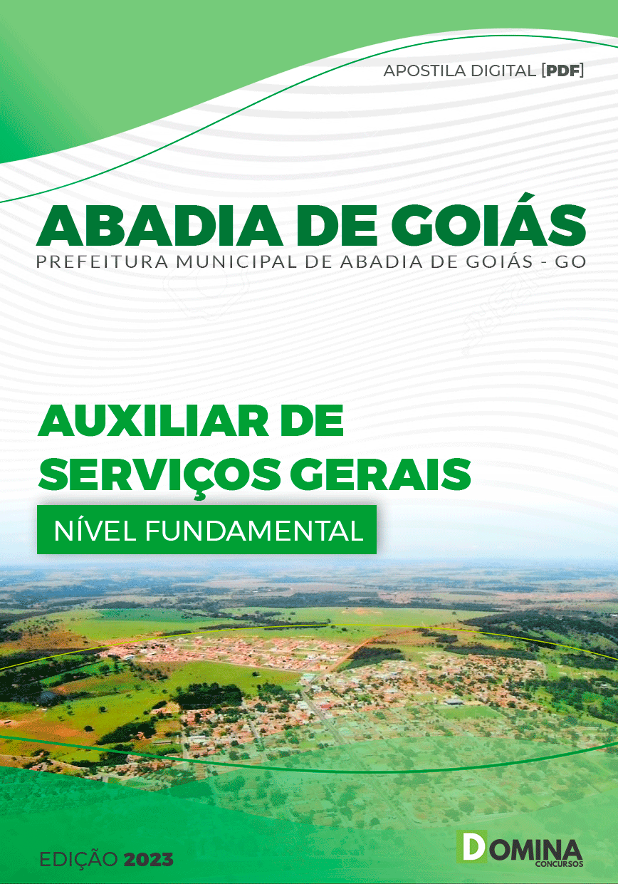 Apostila Concurso Pref Abadia GO 2023 Auxiliar Serviços Gerais