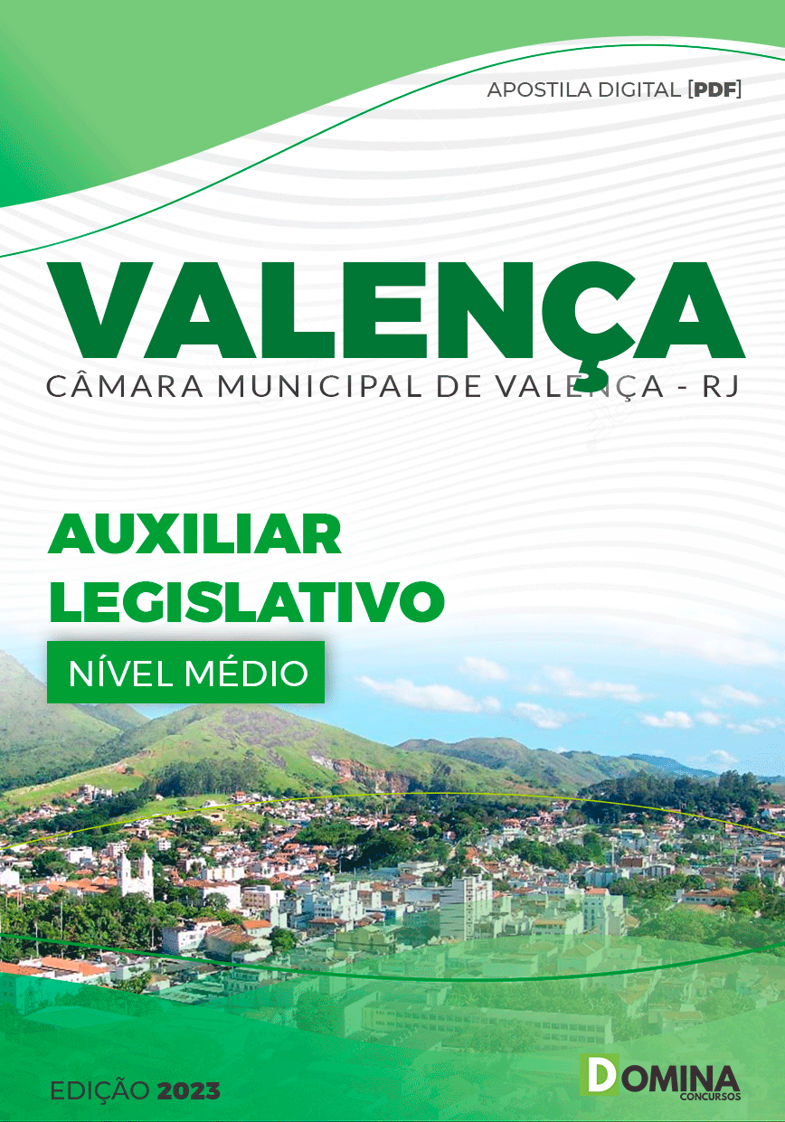 Apostila Câmara Valença RJ 2023 Auxiliar Legislativo