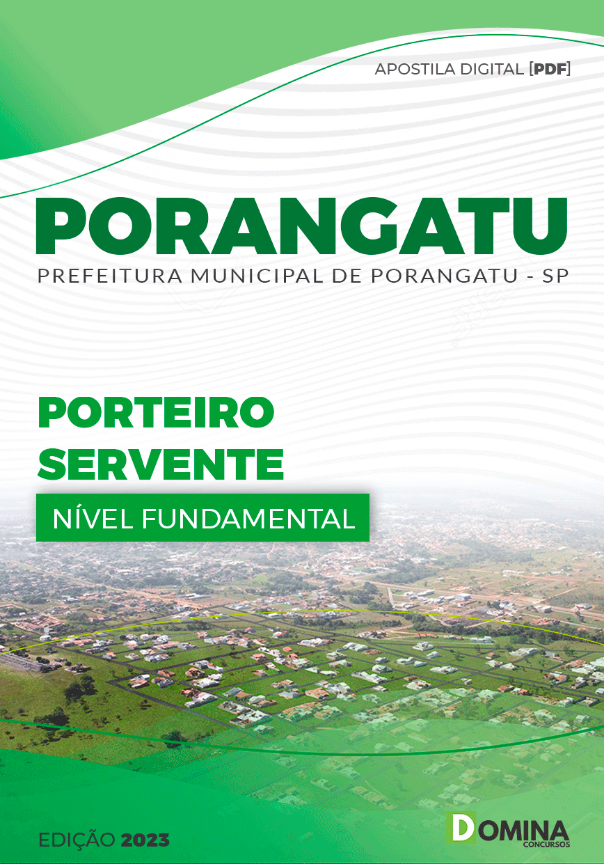 Apostila Digital Pref Porangatu GO 2023 Porteiro Servente