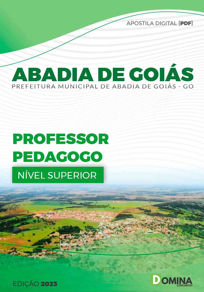 Apostila Pref Abadia GO 2023 Professor Pedagogo