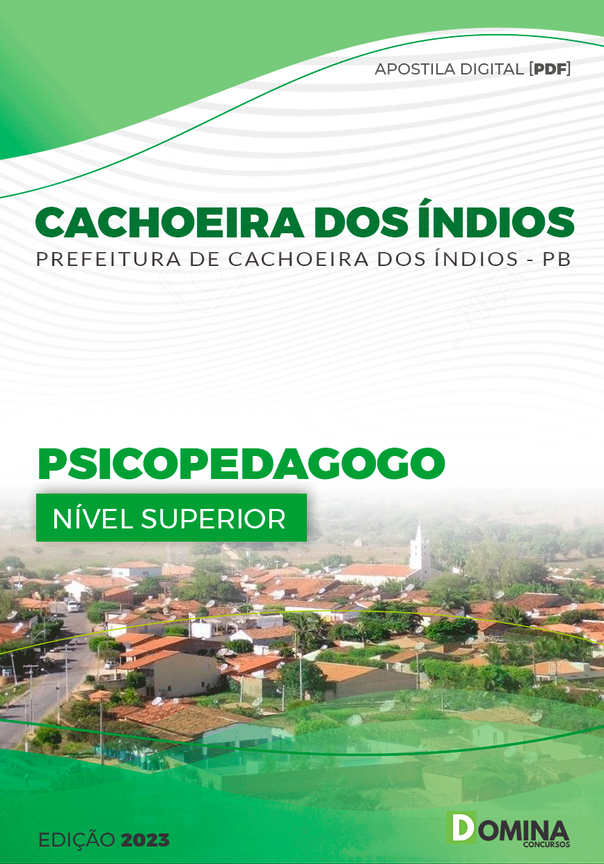 Apostila Pref Cachoeira dos Índios PB 2023 Psicopedagogo