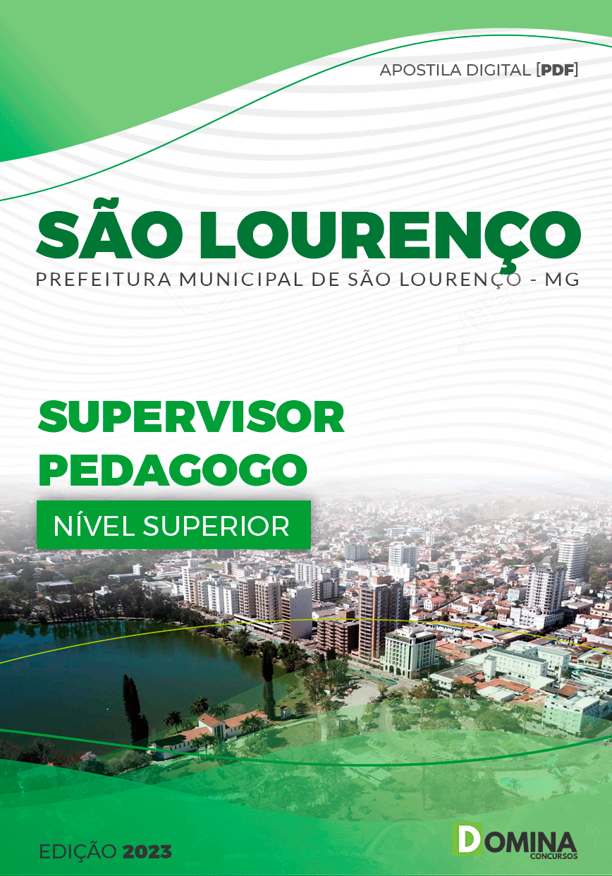 Apostila Pref São Lourenço MG 2023 Supervisor Pedagogo