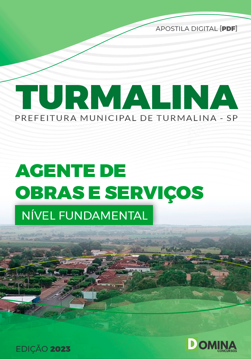 Apostila Concurso Pref Turmalina SP 2023 Agente Obras Serviços