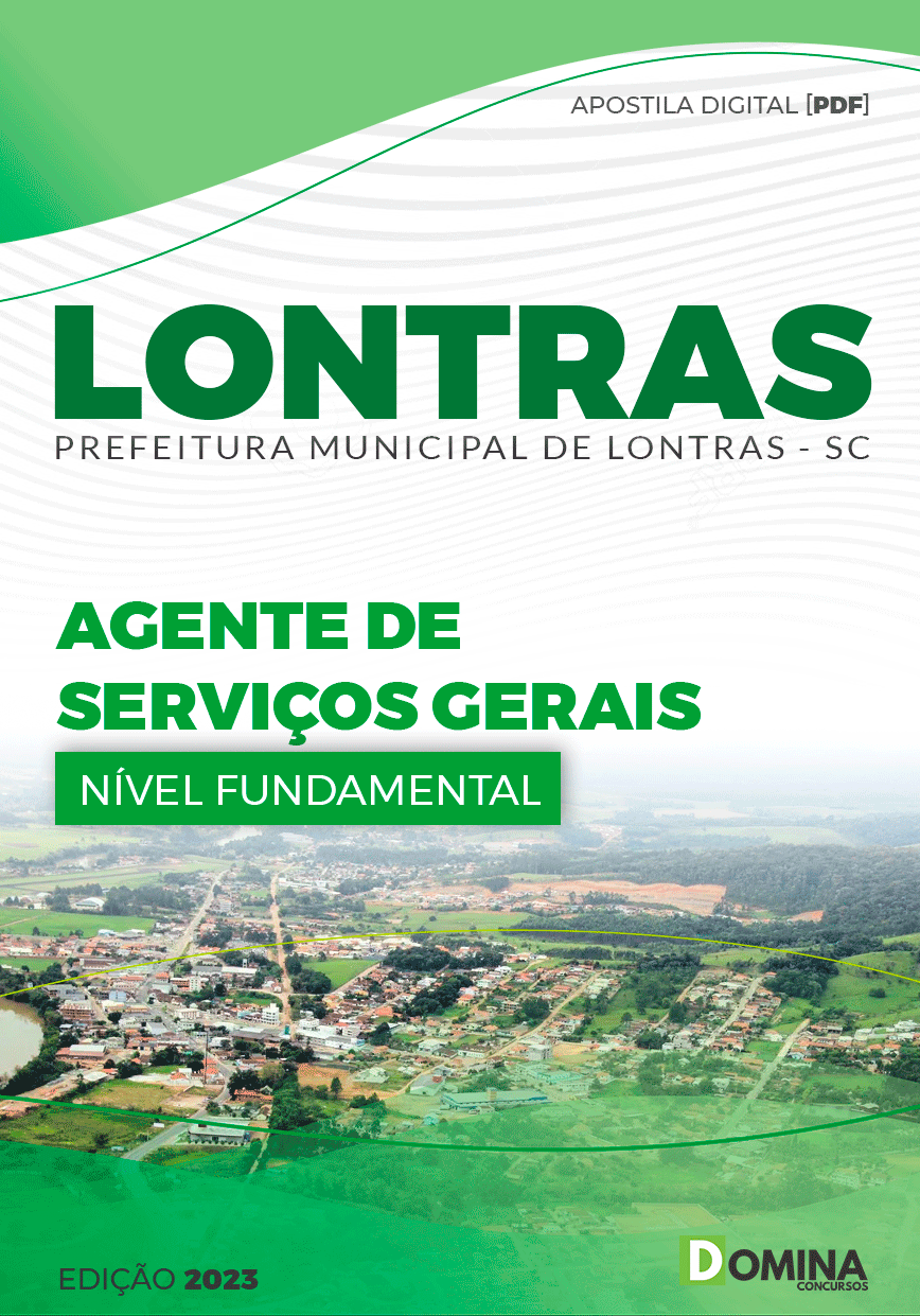 Apostila Concurso Pref Lontras SC 2023 Agente Serviços Gerais