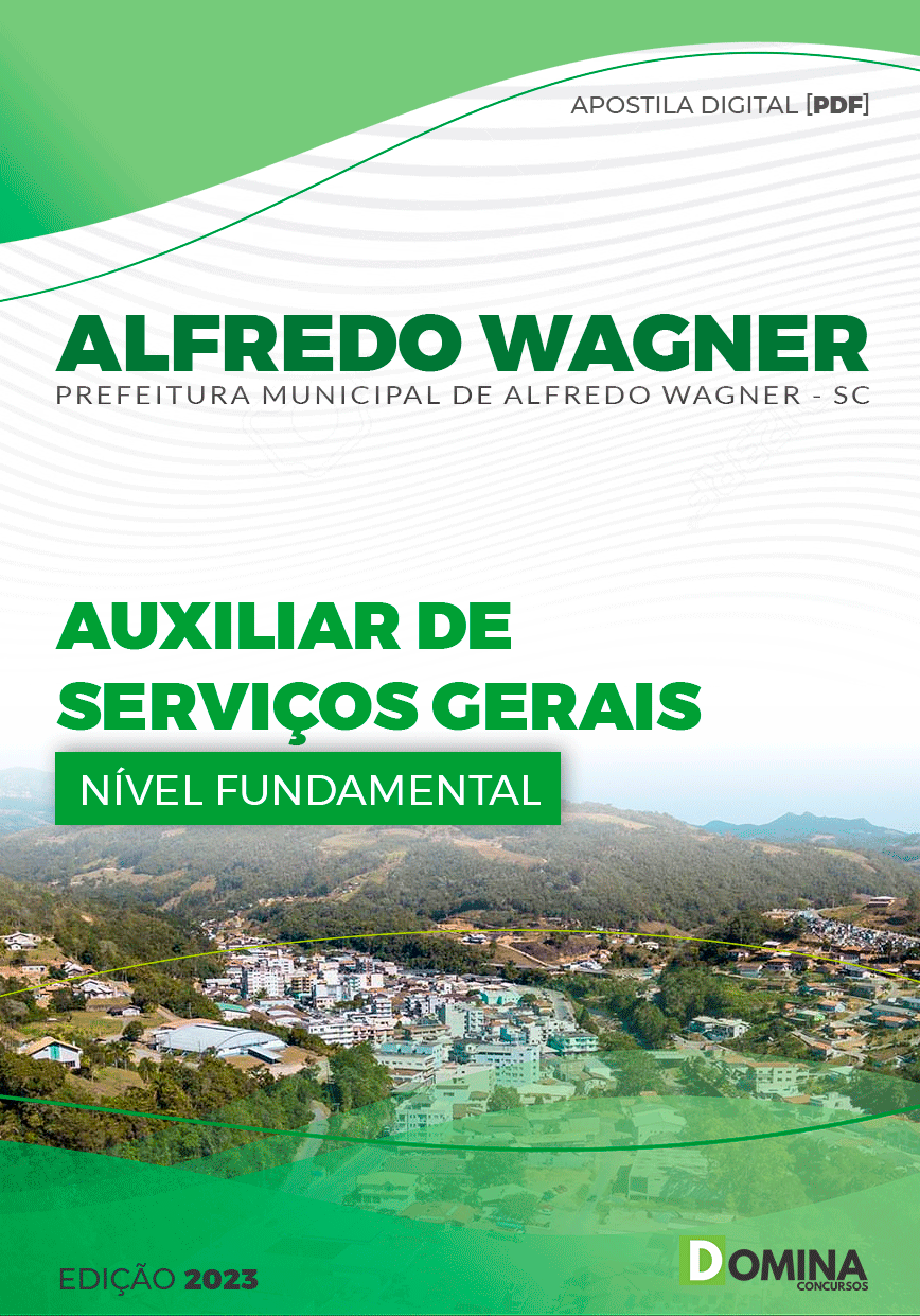 Apostila Pref Alfredo Wagner SC 2023 Auxiliar Serviços Gerais