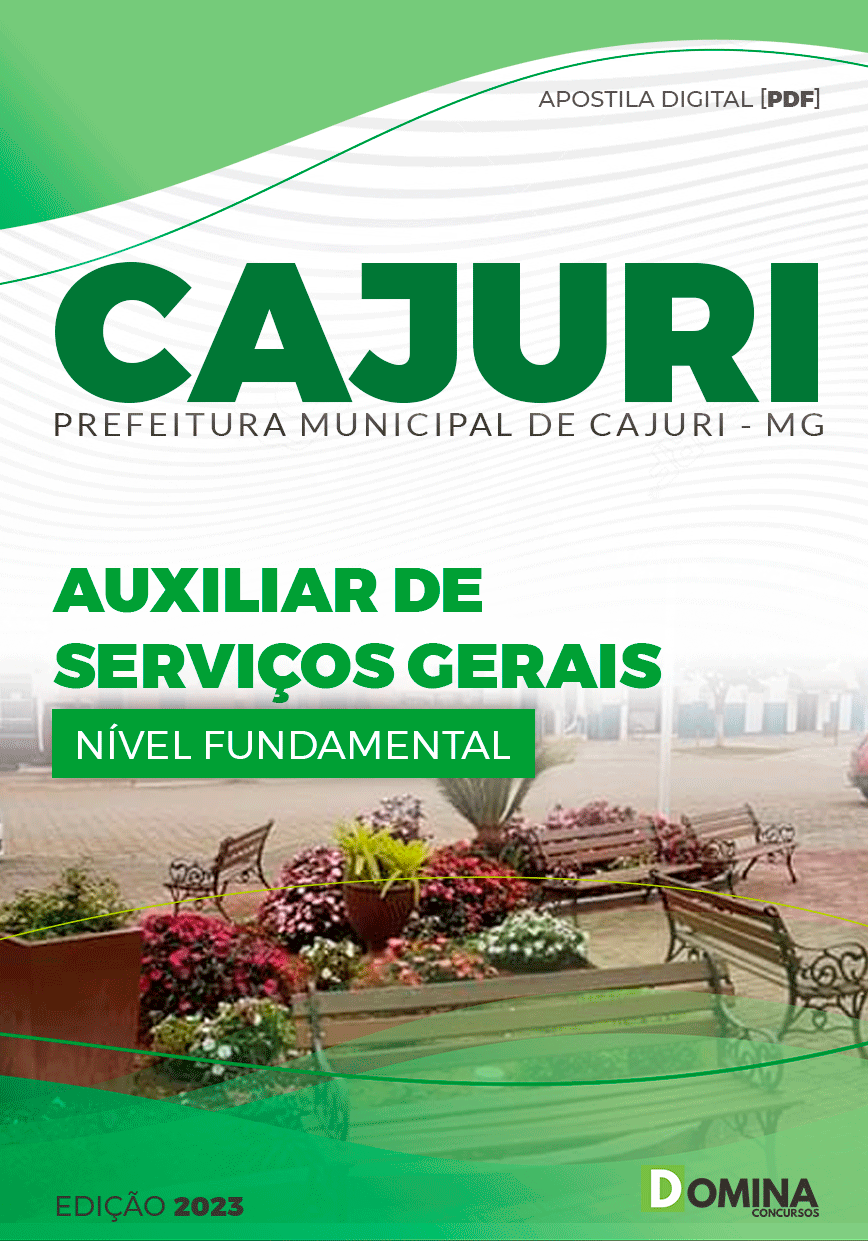 Apostila Concurso Pref Cajuri MG 2023 Auxiliar Serviços Gerais