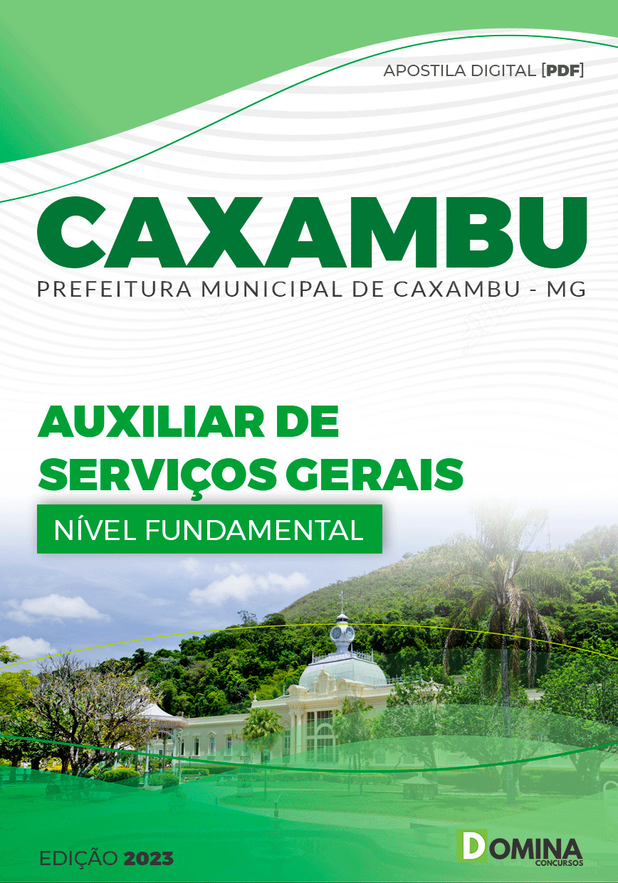 Apostila Pref Caxambu MG 2023 Auxiliar Serviços Gerais