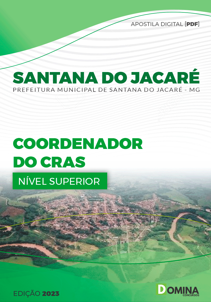 Apostila Pref Santana Jacaré MG 2023 Coordenador CRAS