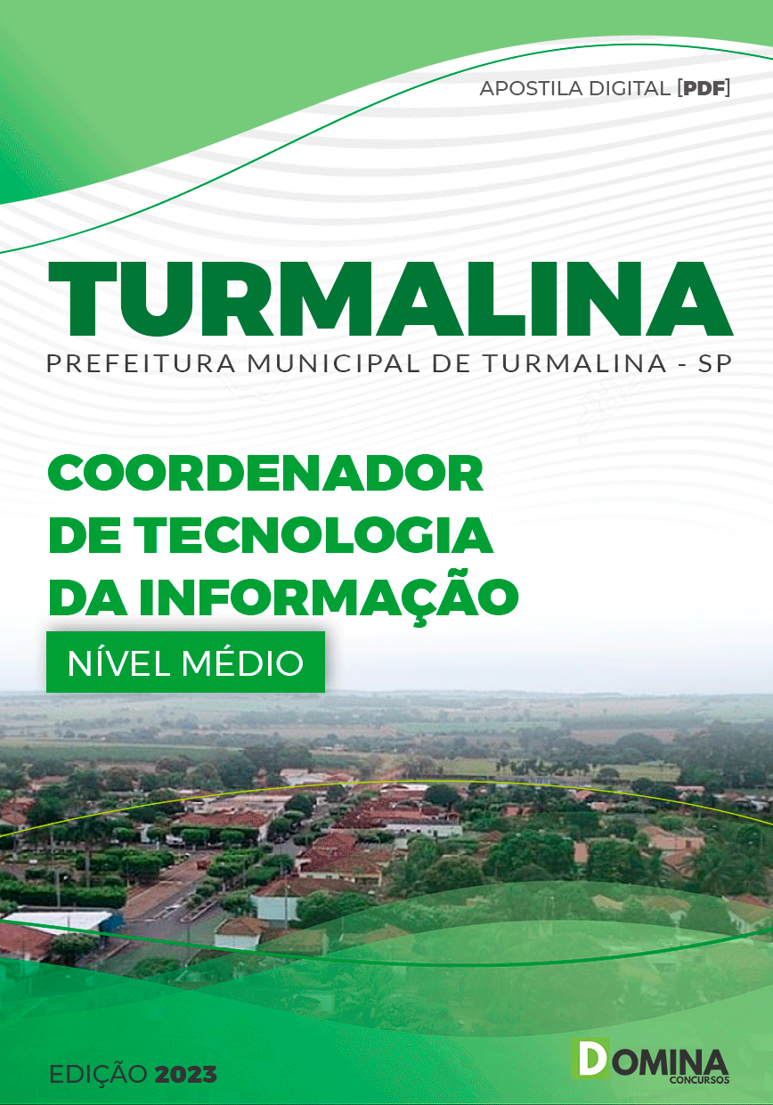 Apostila Pref Turmalina SP 2023 Coordenador Tecnologia Informação