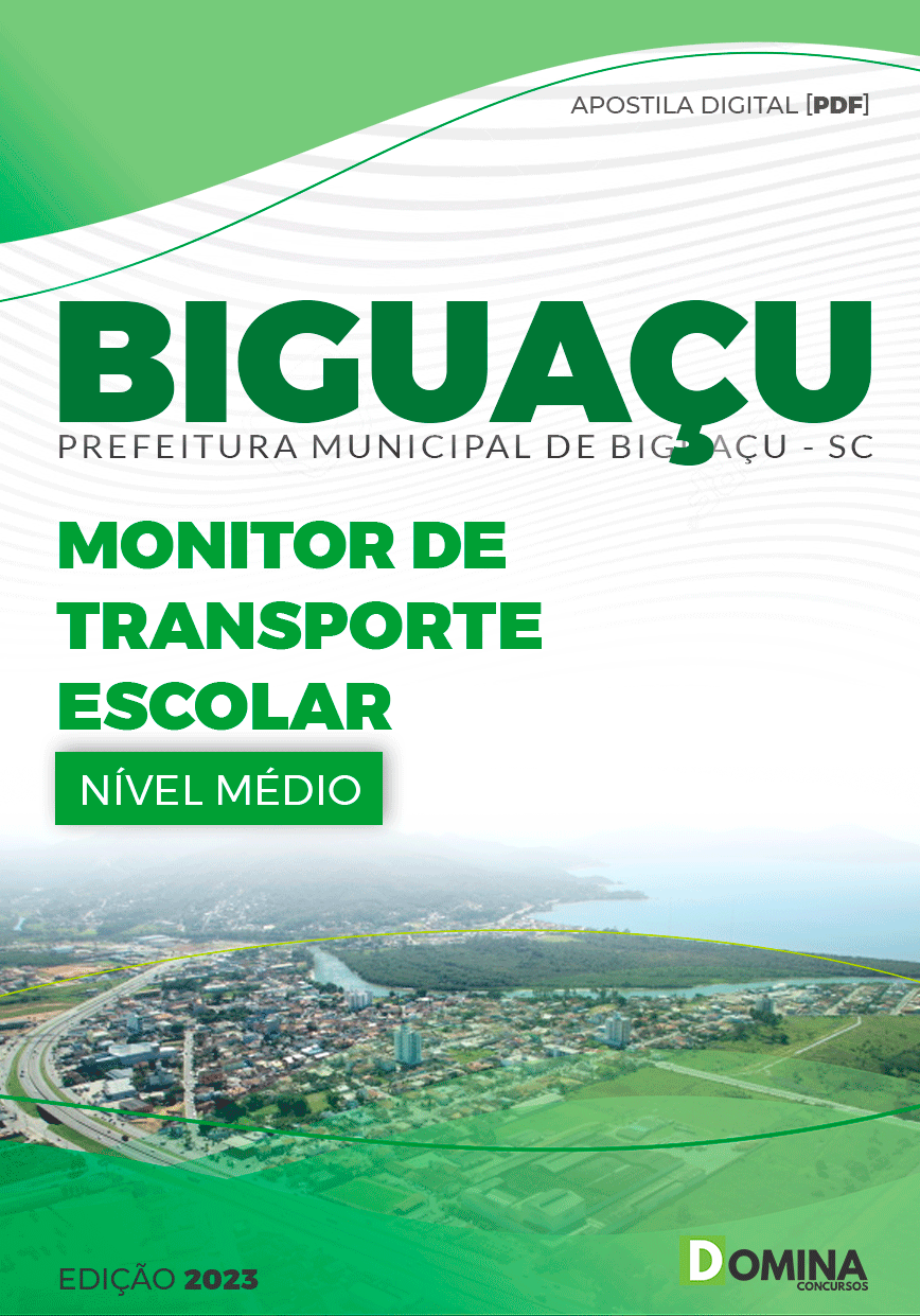 Apostila Pref Biguaçu SC 2023 Monitor Transporte Escolar