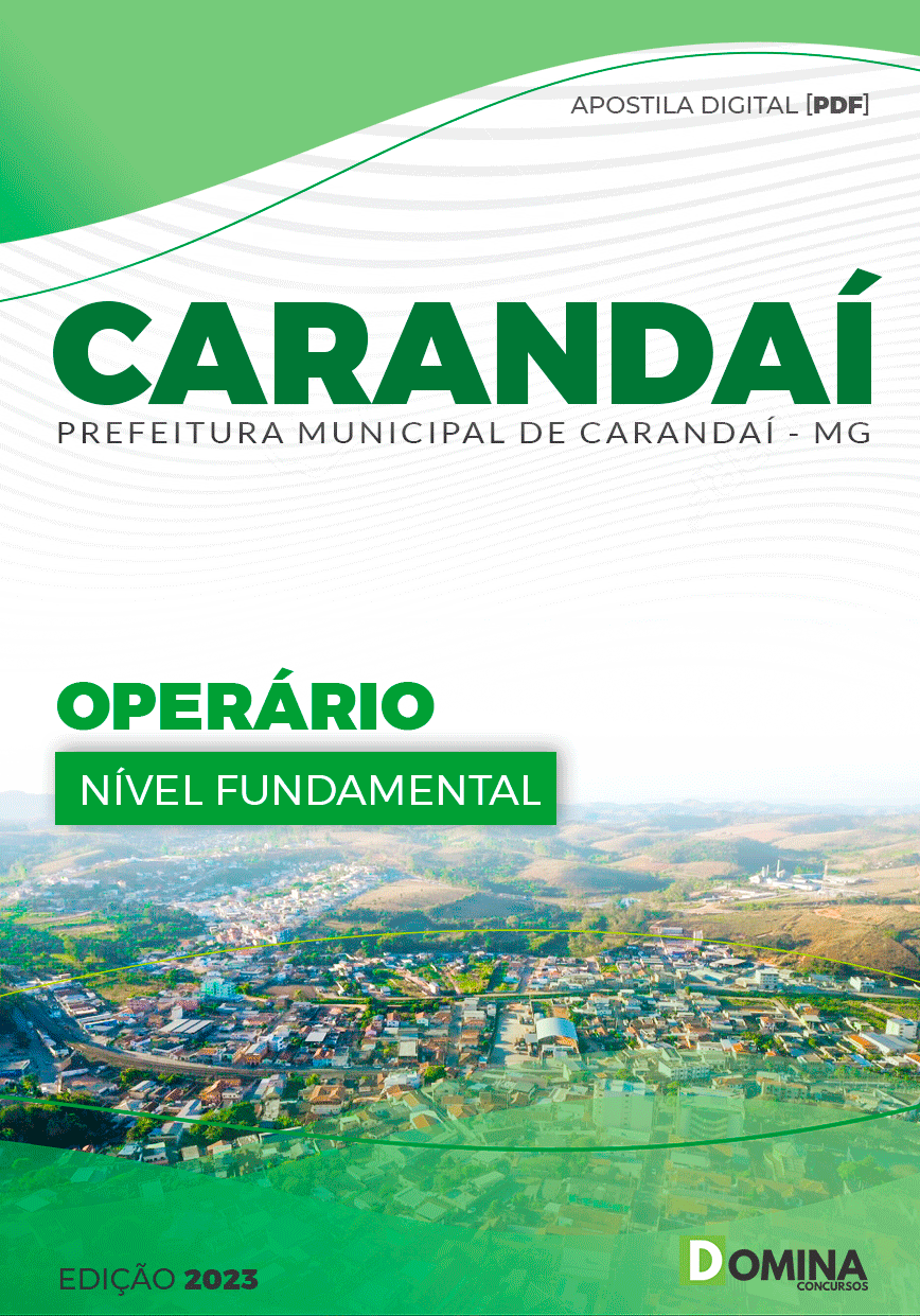 Apostila Concurso Pref Carandaí MG 2023 Operário