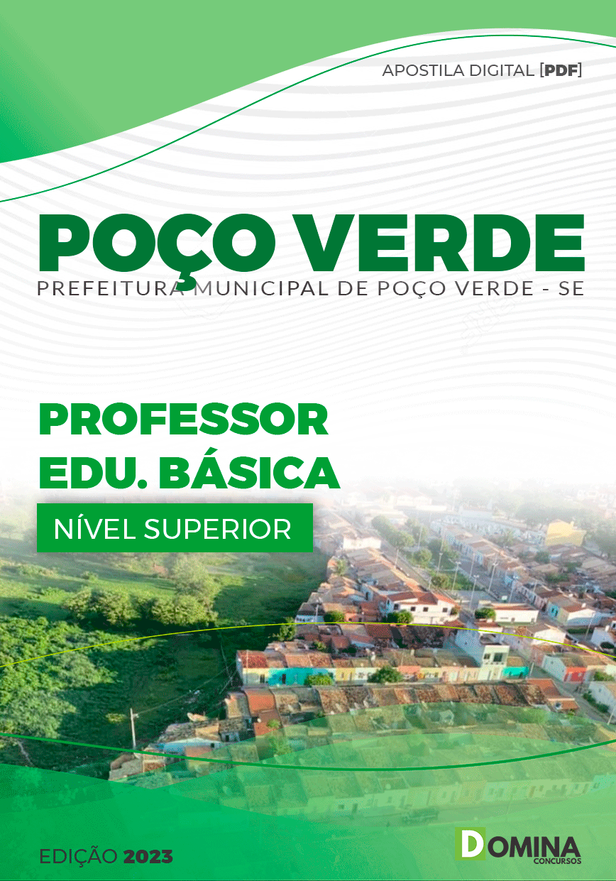 Apostila Pref Poço Verde SE 2023 Professor Educação Básica