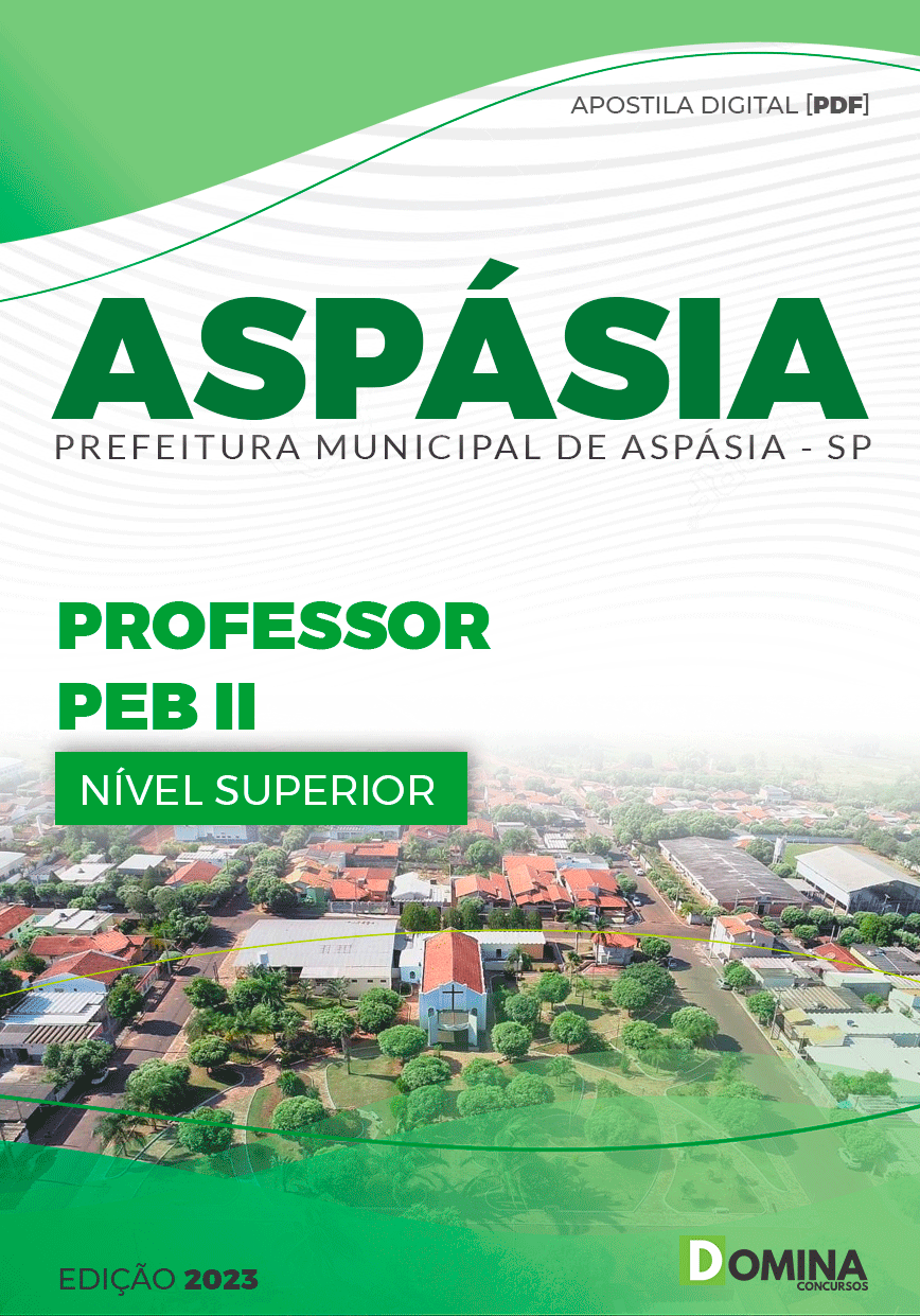 Apostila Concurso Pref Aspásia SP 2023 Professor PEB II