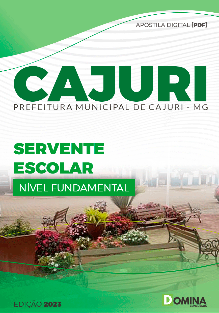 Apostila Concurso Pref Cajuri MG 2023 Servente Escolar