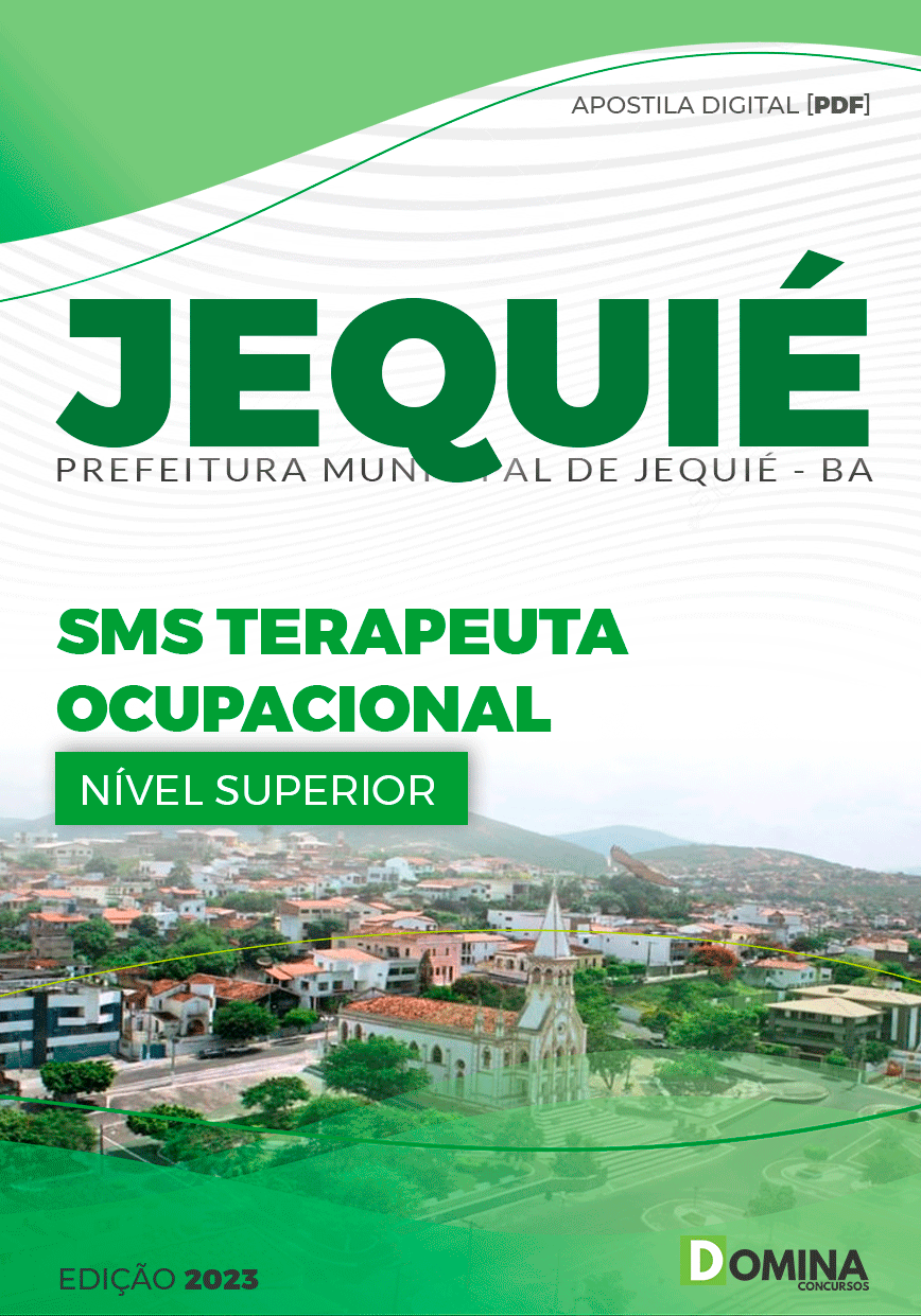 Apostila Pref Jequié BA 2023 Terapeuta Ocupacional SMS