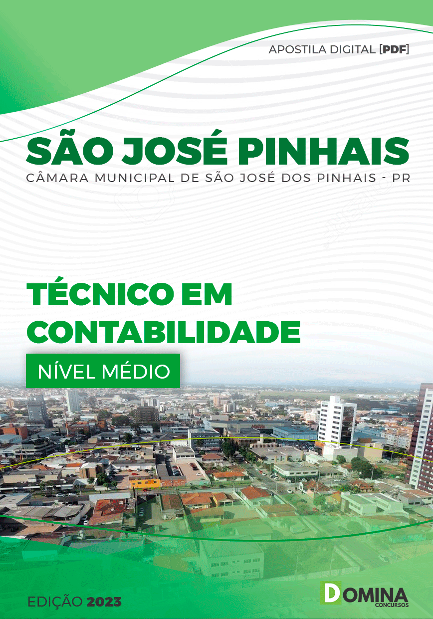 Apostila Câmara São José dos Pinhais PR 2023 Técnico Contabilidade