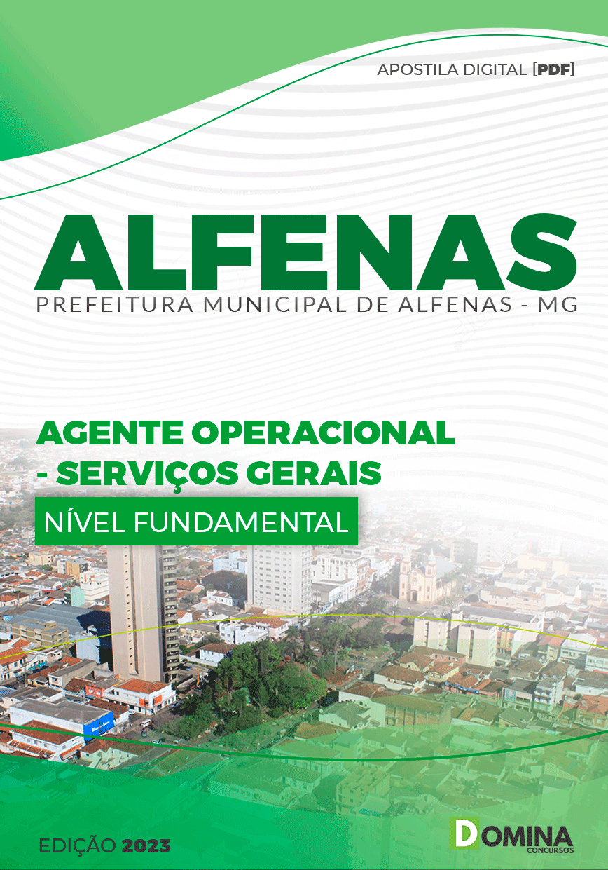 Apostila Seletivo Pref Alfenas MG 2023 Serviços Gerais