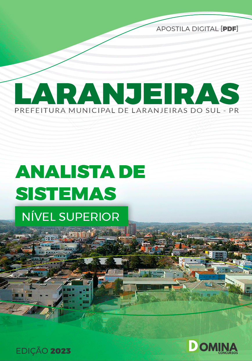 Apostila Pref Laranjeiras do Sul PR 2023 Analista Sistema