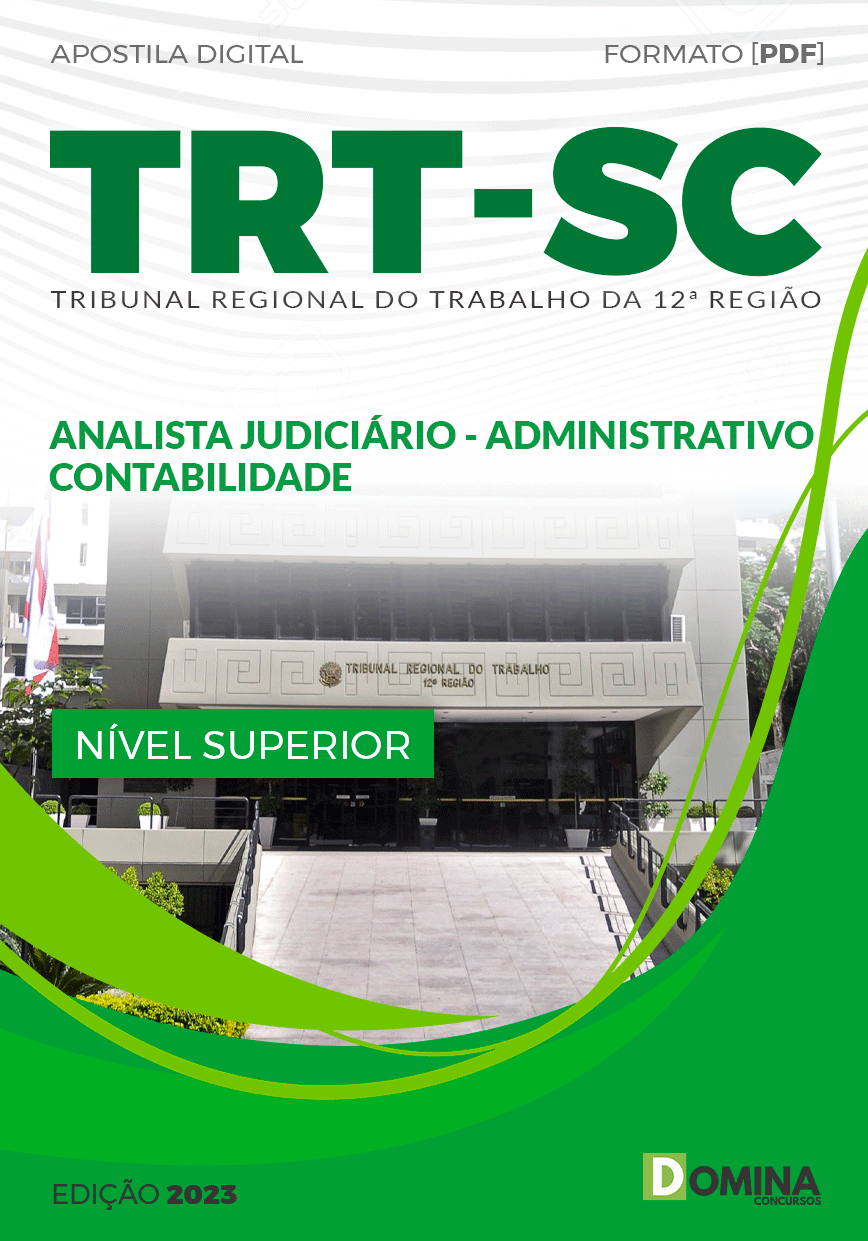 Apostila TRT SC 2023 Analista Judiciário Contabilidade