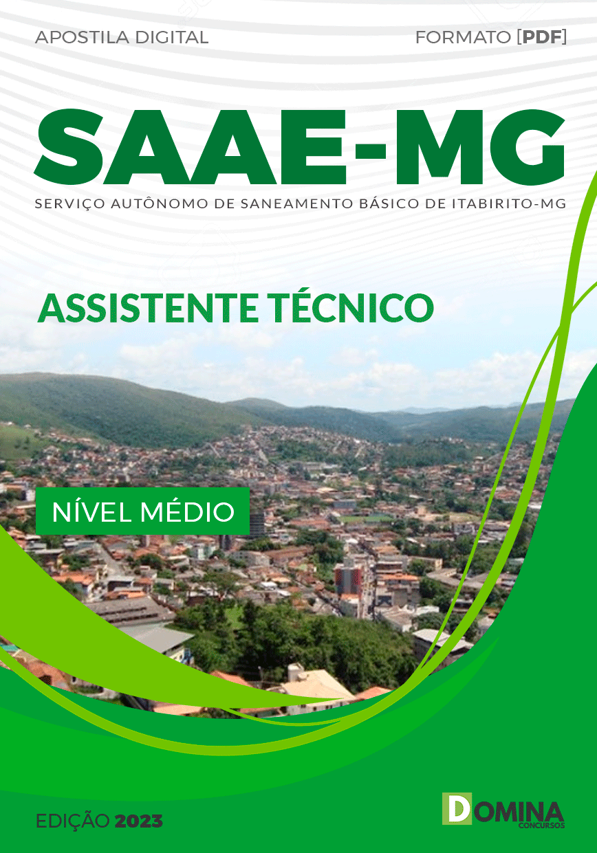 Apostila SAAE Itabirito MG 2023 Assistente Técnico