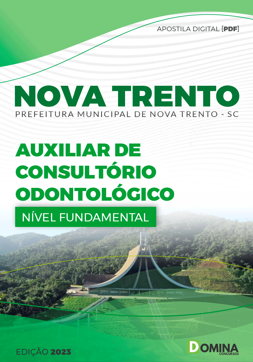 Apostila Pref Nova Trento SC 2023 Auxiliar Consultório Odontológico