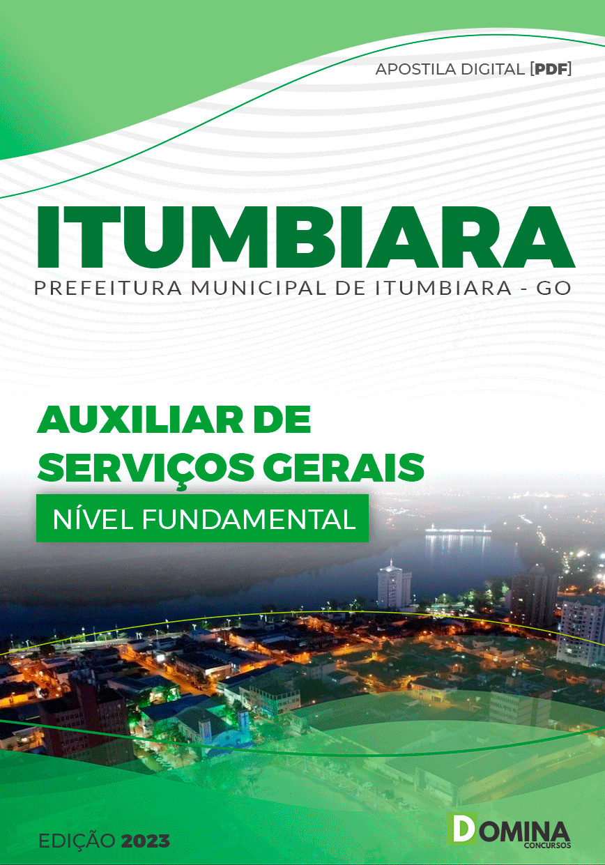 Apostila Pref Itumbiara GO 2023 Auxiliar Serviços Gerais