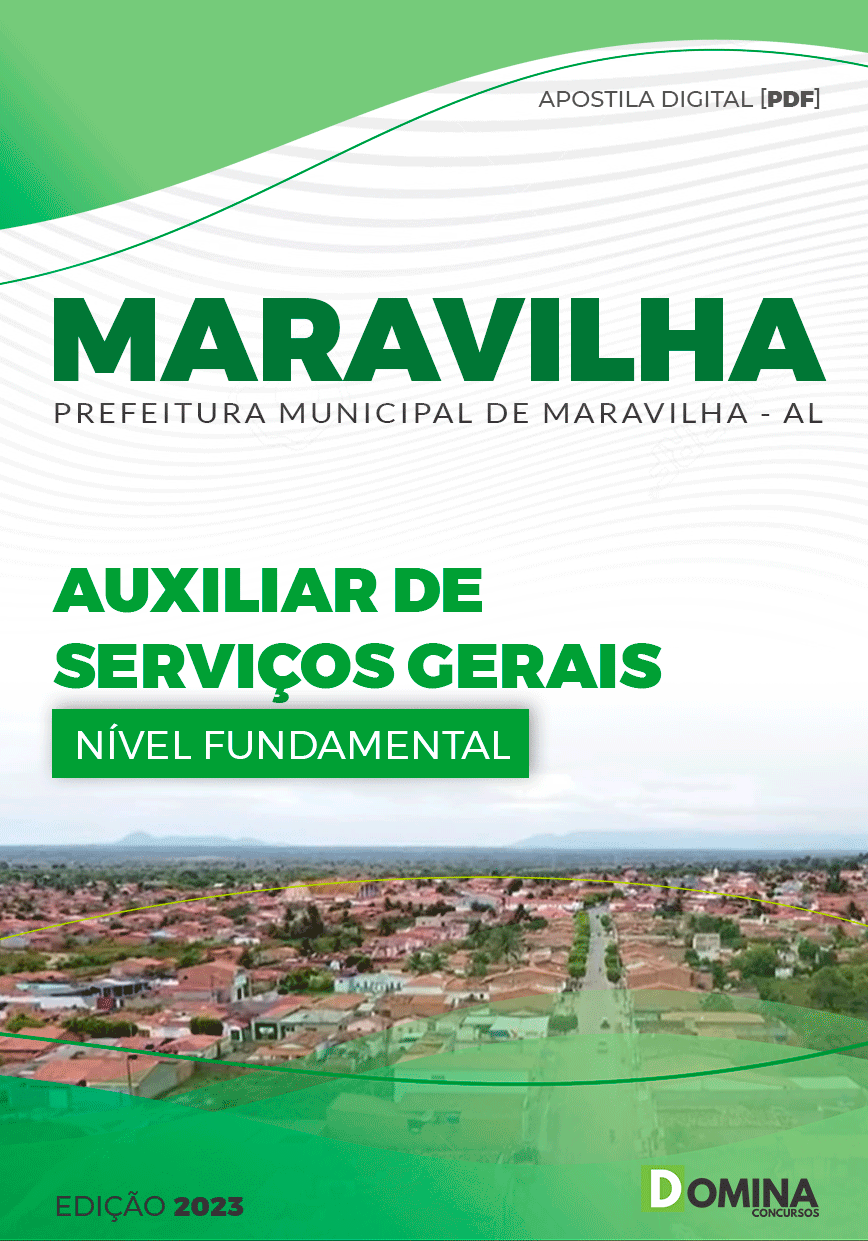 Apostila Concurso Pref Maravilha AL 2023 Auxiliar Serviços Gerais