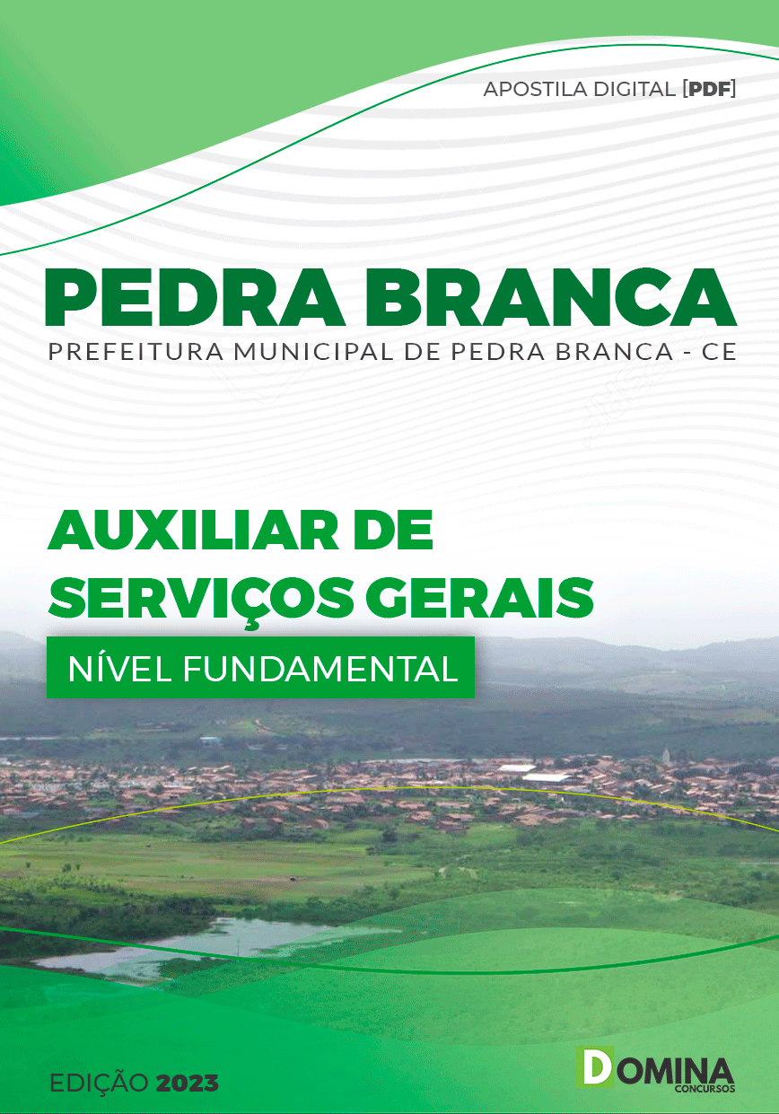 Apostila Pref Pedra Branca CE 2023 Auxiliar Serviços Gerais