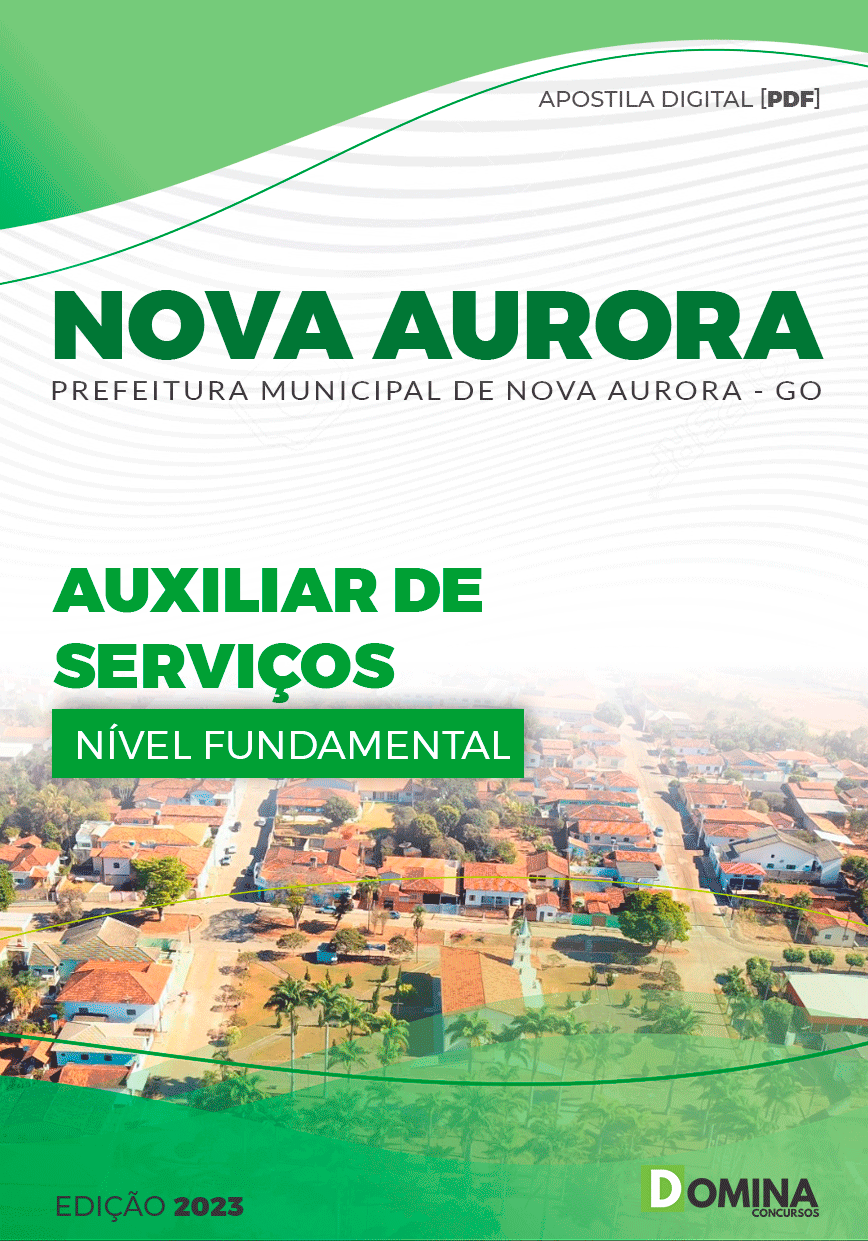 Apostila Concurso Pref Aurora GO 2023 Auxiliar Serviços Gerais