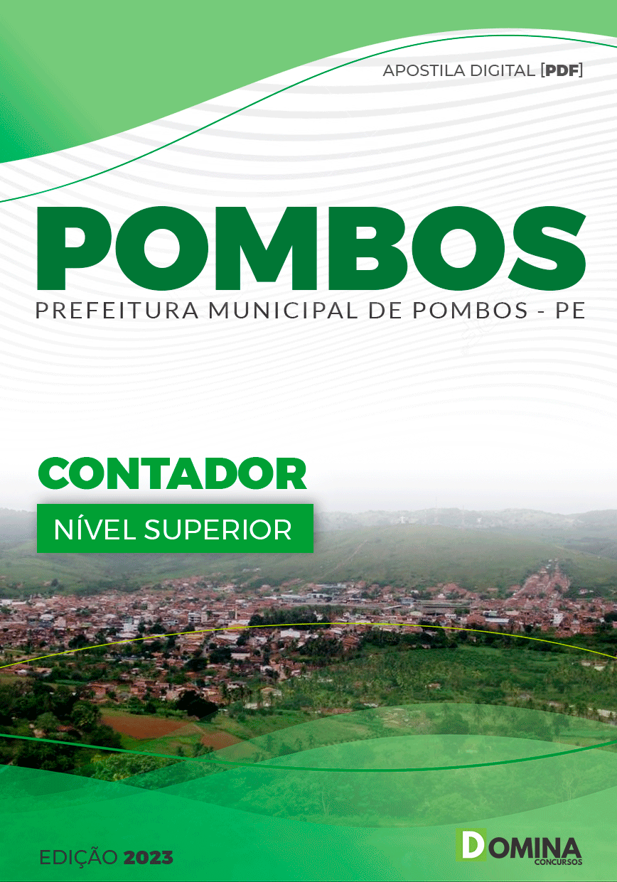 Apostila Concurso Pref Pombos PE 2023 Contador