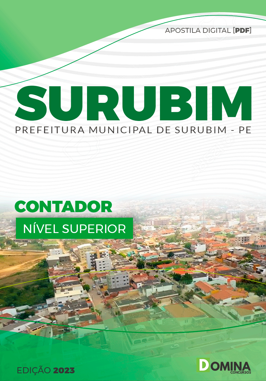 Apostila Concurso Pref Surubim PE 2023 Contador