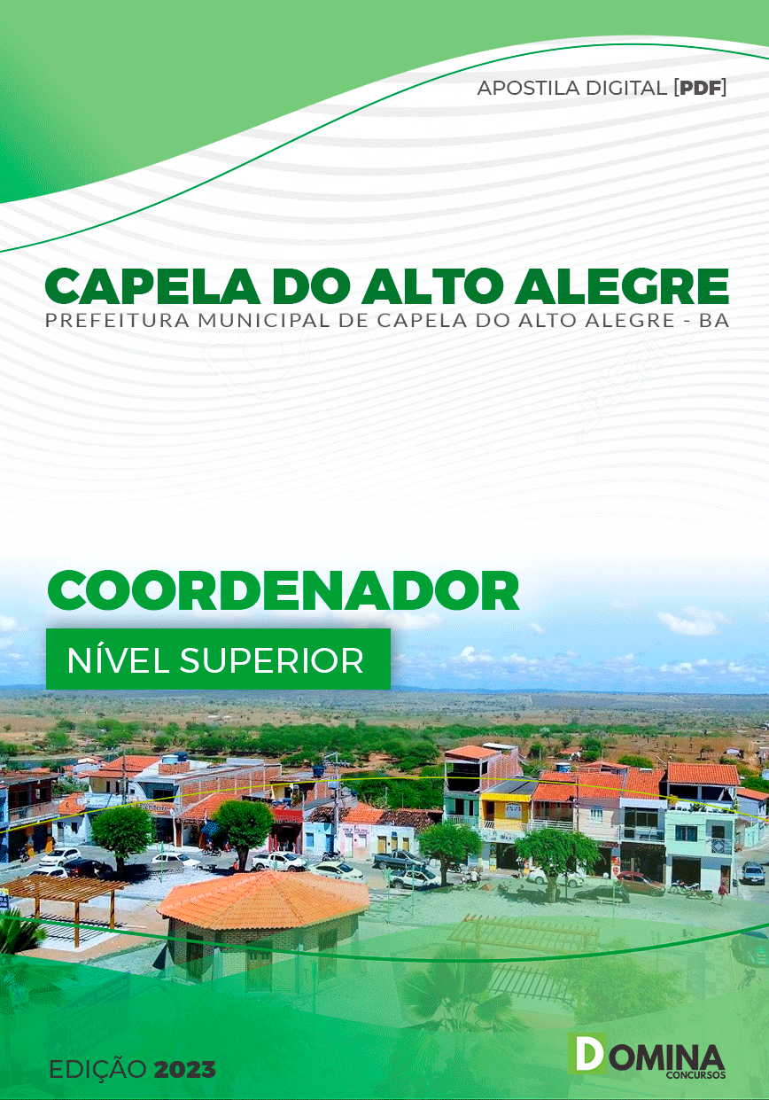 Apostila Pref Capela Alto Alegre BA 2023 Coordenador