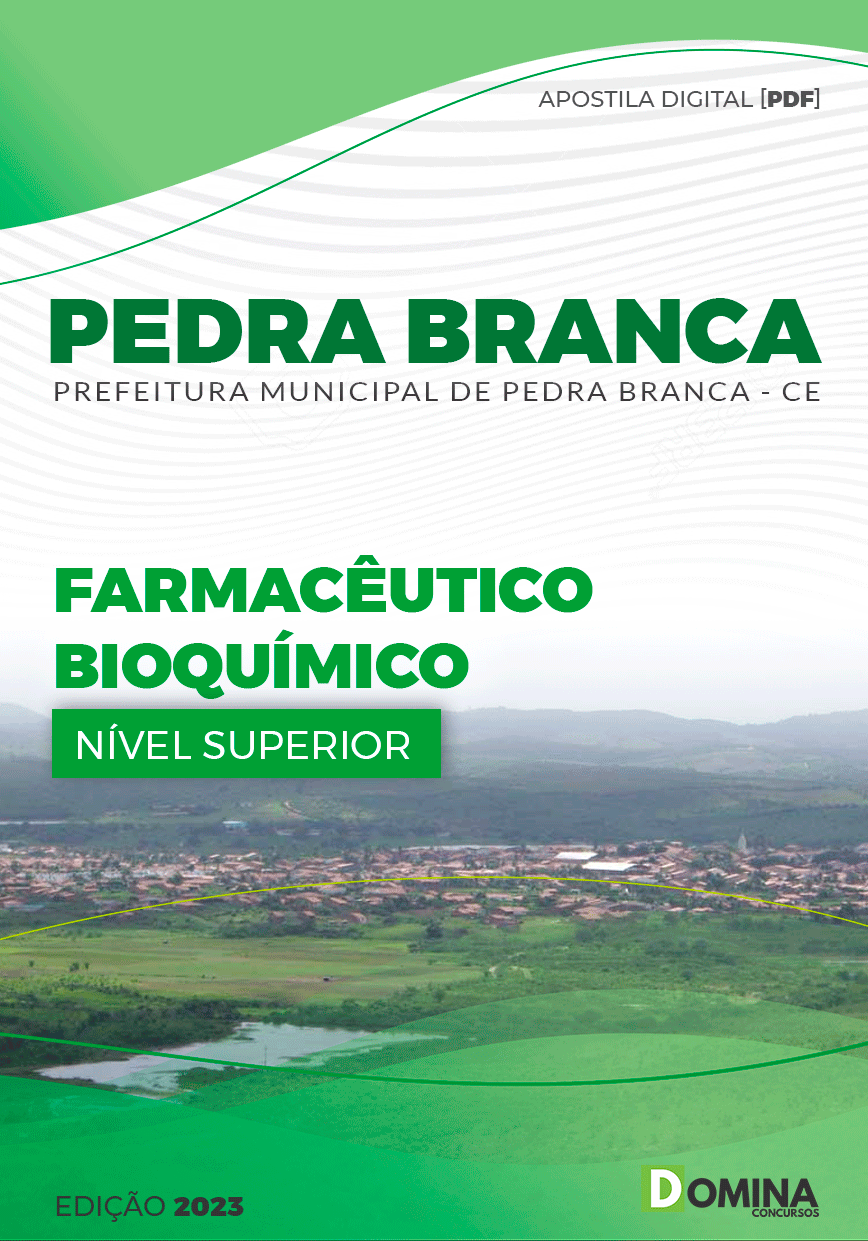 Apostila Pref Pedra Branca CE 2023 Farmacêutico Bioquímico