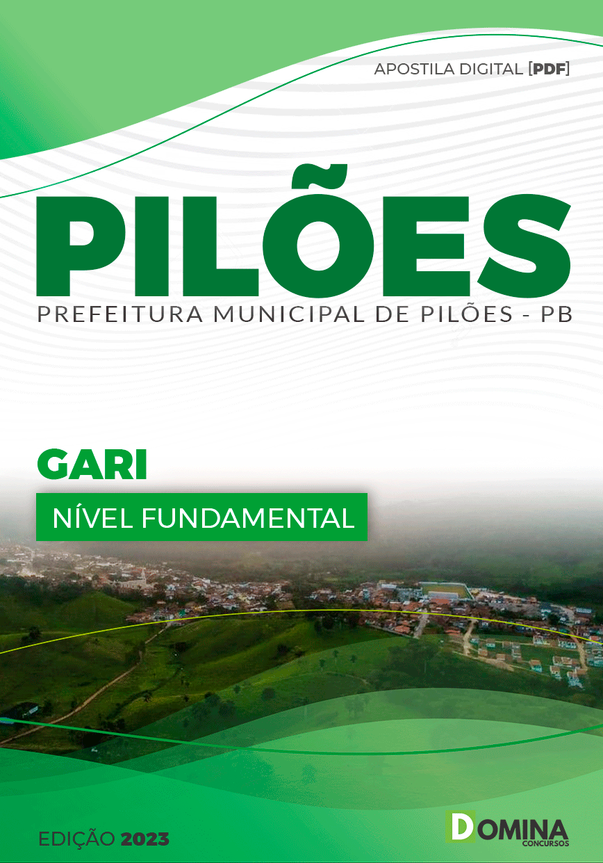 Apostila Concurso Público Pref Pilões PB 2023 Gari