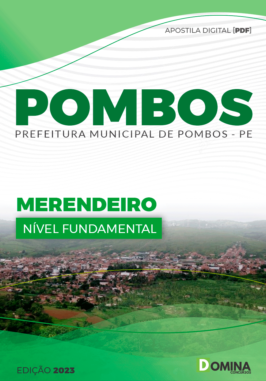 Apostila Concurso Pref Pombos PE 2023 Merendeiro