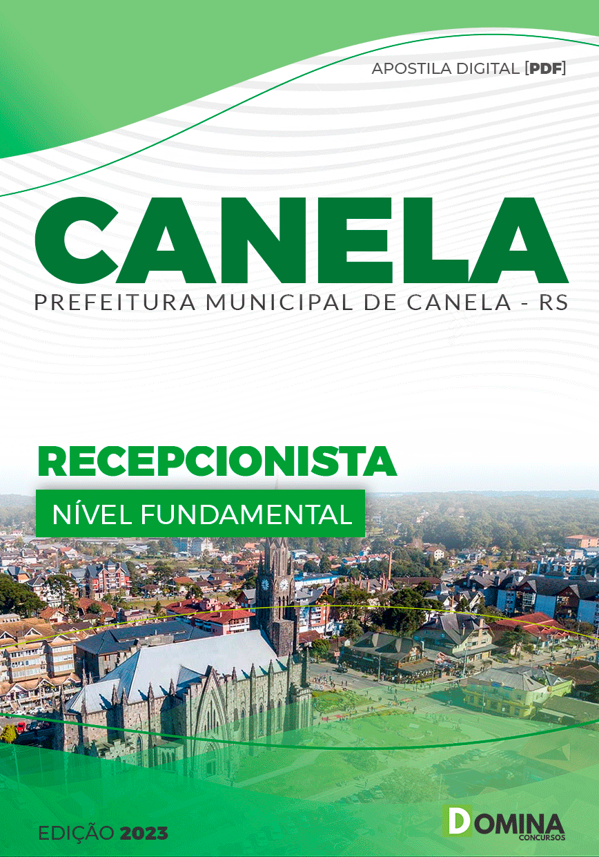 Apostila Concurso Pref Canela RS 2023 Recepcionista