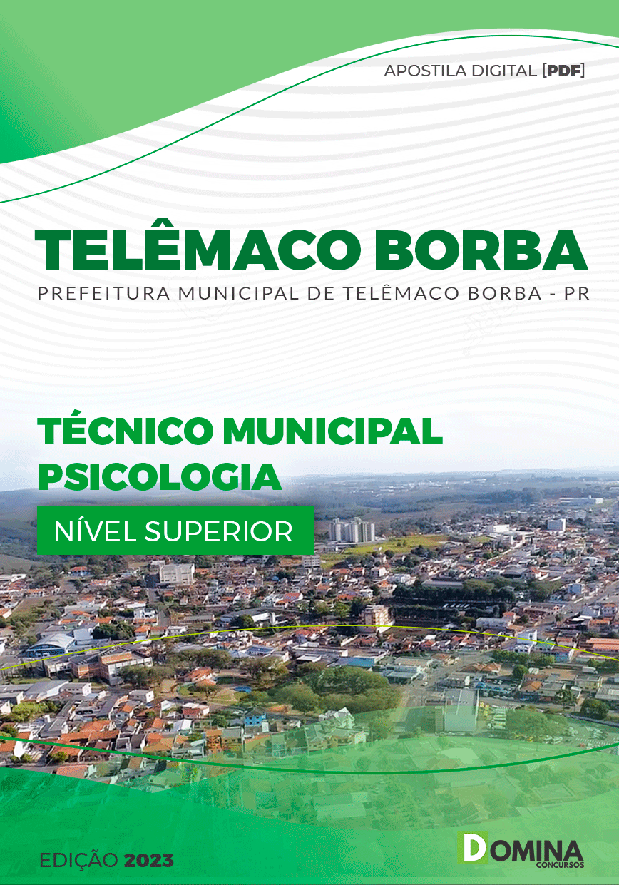 Apostila Pref Telêmaco Borba PR 2023 Téc Municipal Psicologia