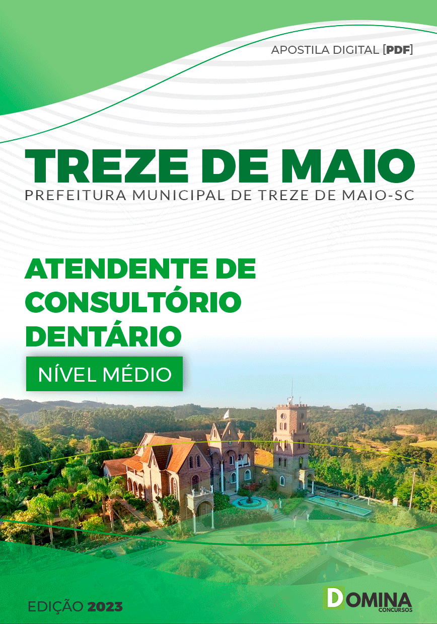 Apostila Pref Treze de Maio SC 2023 Atendente Consultório Dentário