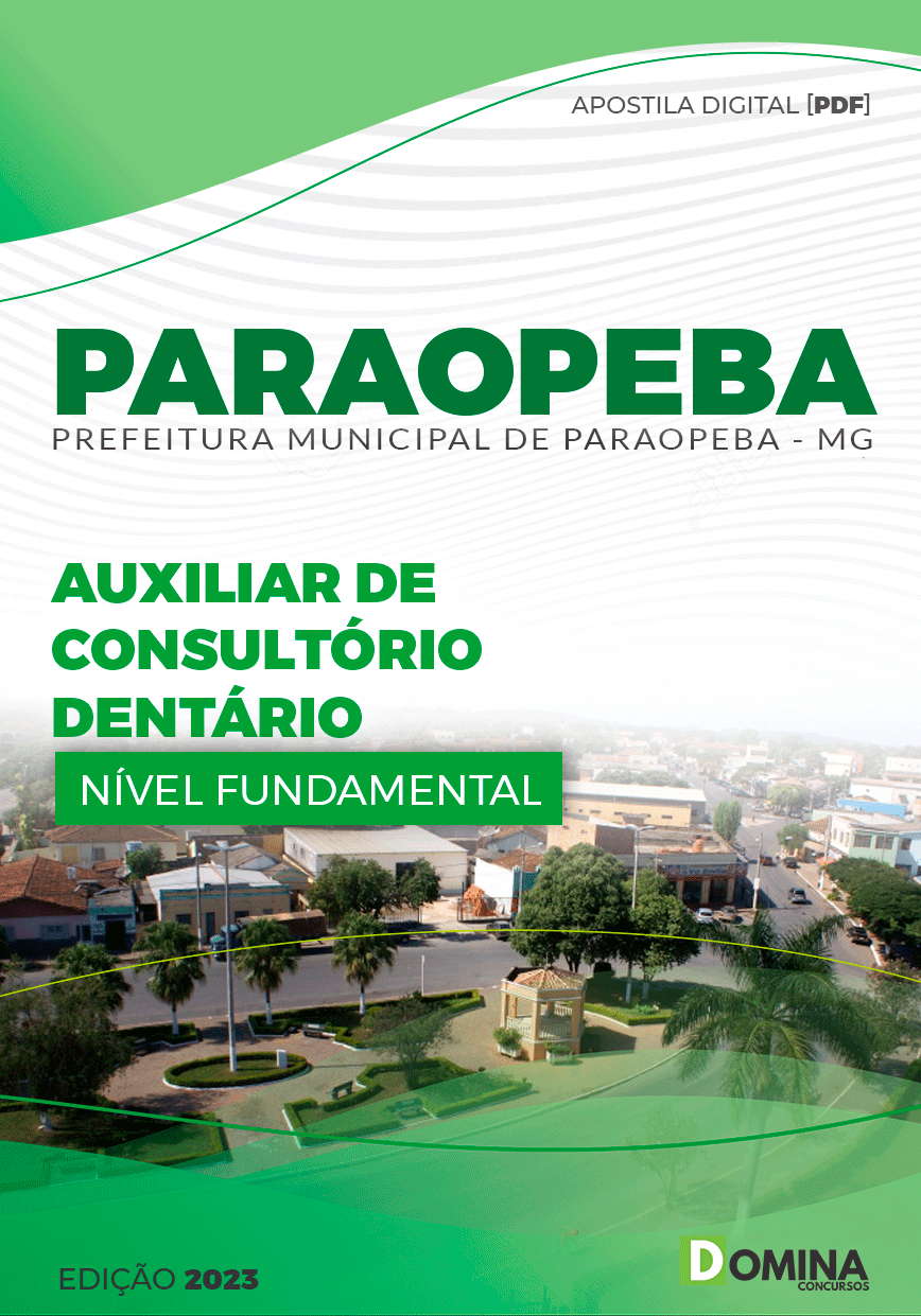 Apostila Pref Paraopeba MG 2023 Auxiliar de Consultório Dentário