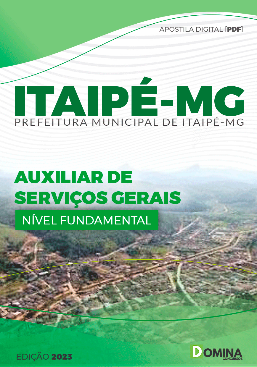 Apostila Concurso Pref Itaipé MG 2023 Auxiliar Serviços Gerais