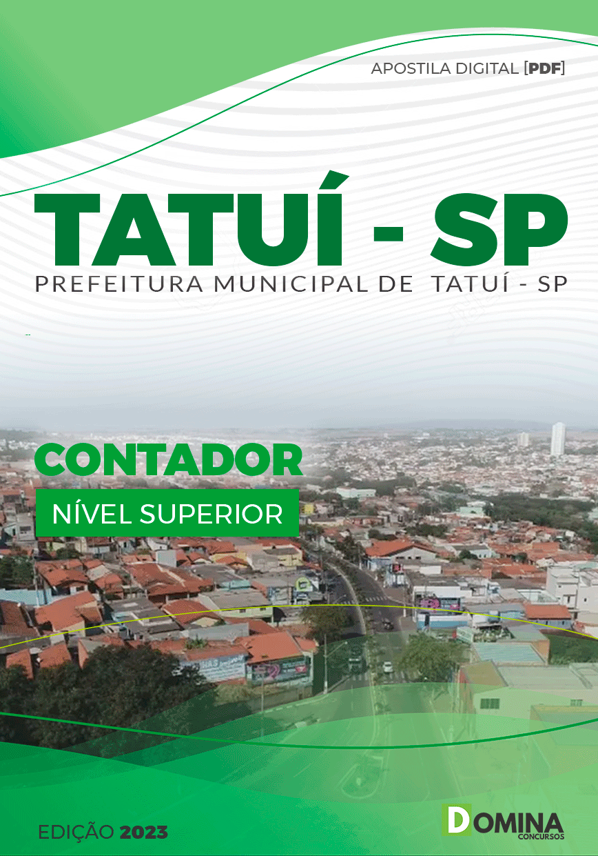 Apostila Concurso Pref Tatuí SP 2023 Contador