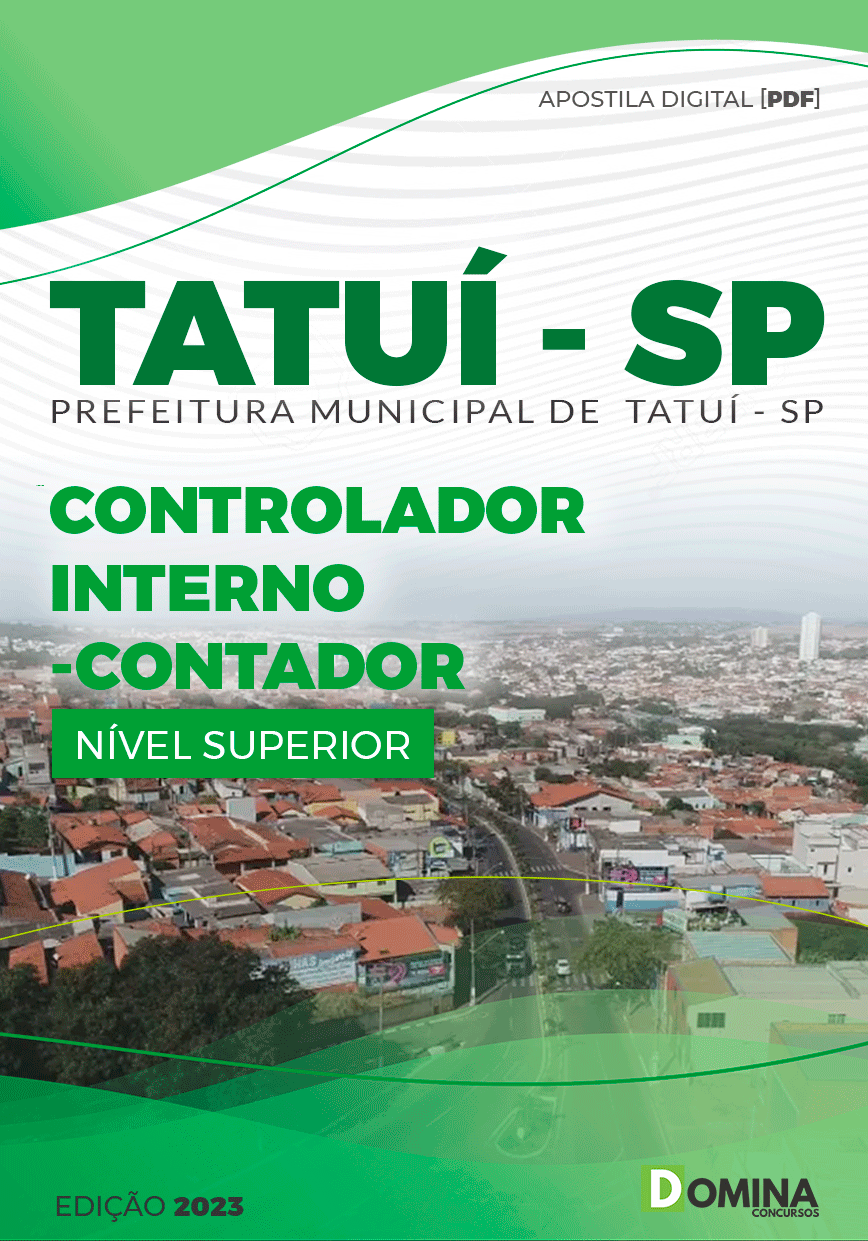 Apostila Pref Tatuí SP 2023 Controlador Interno Contador