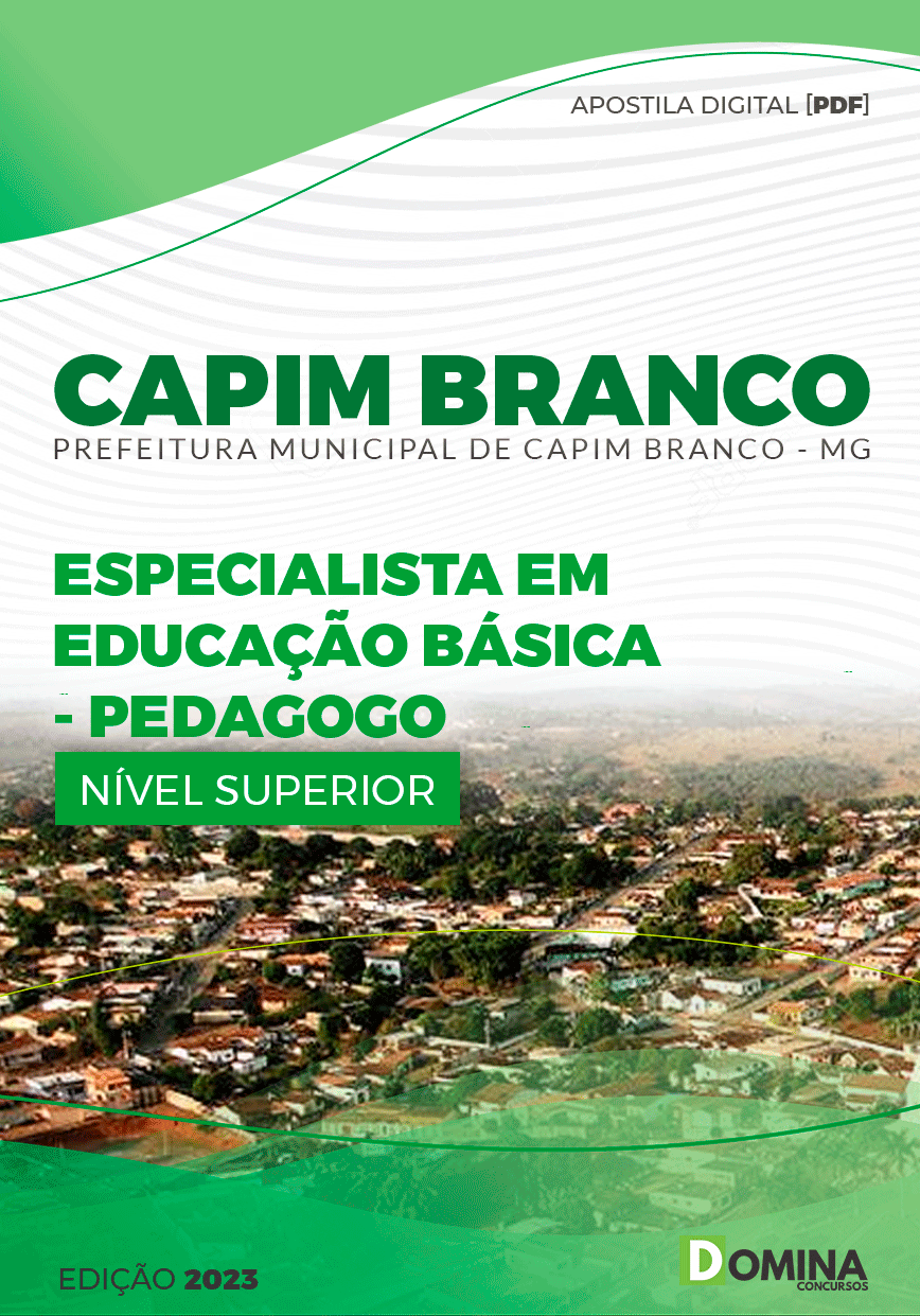 Apostila Pref Capim Branco MG 2023 Pedagogo