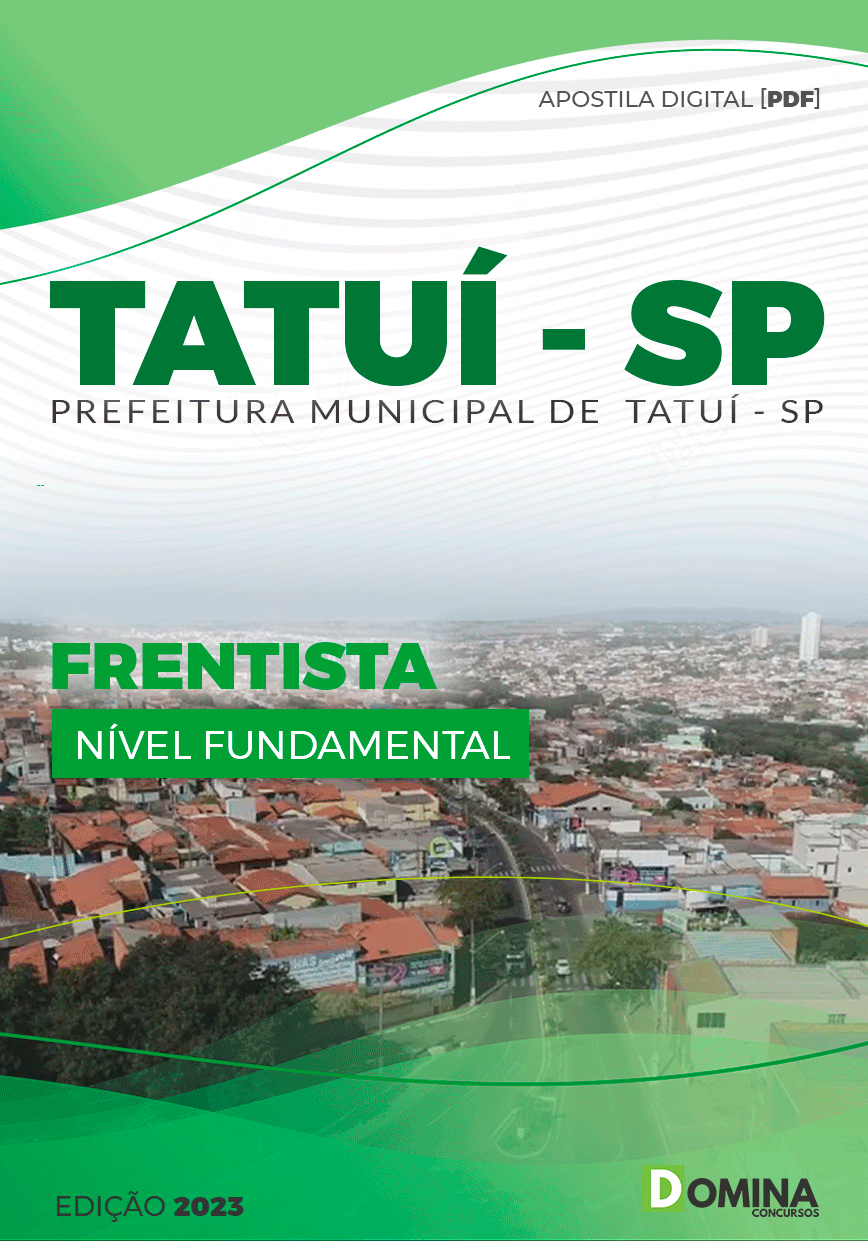 Apostila Concurso Pref Tatuí SP 2023 Frentista
