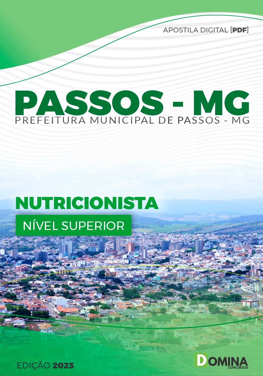 Apostila Concurso Pref Passos MG 2023 Nutricionista